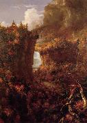 Thomas Cole Portage Falls on the Genesee Spain oil painting reproduction